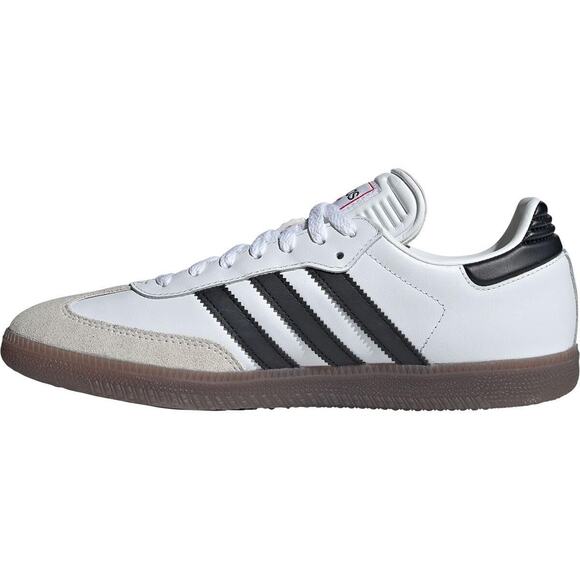Adidas Unisex Samba Indoor Soccer Shoes White Black Vivid Red 7.5 Men 8.5 Women main image 6